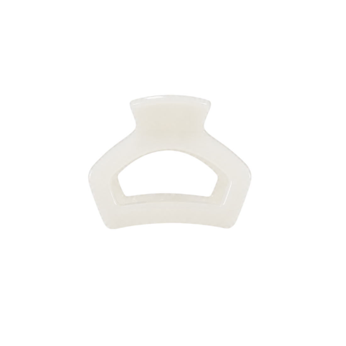 Open | Coconut White | Petite Claw Clip