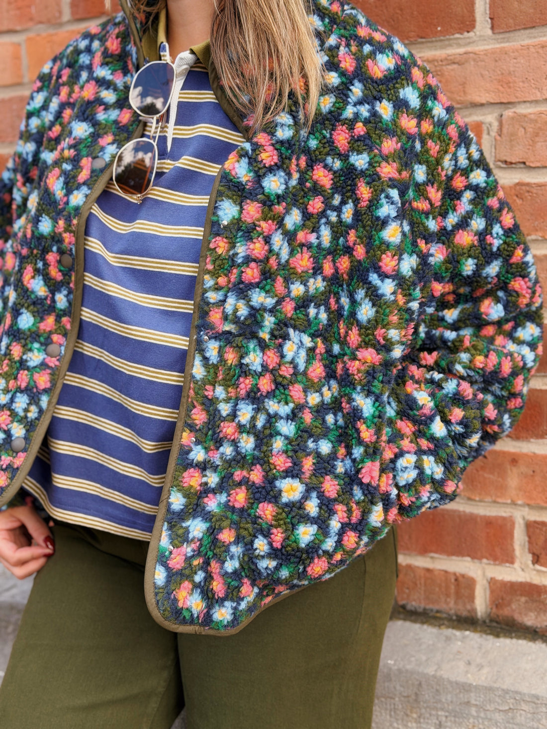 Aster Floral Fleece Jacket