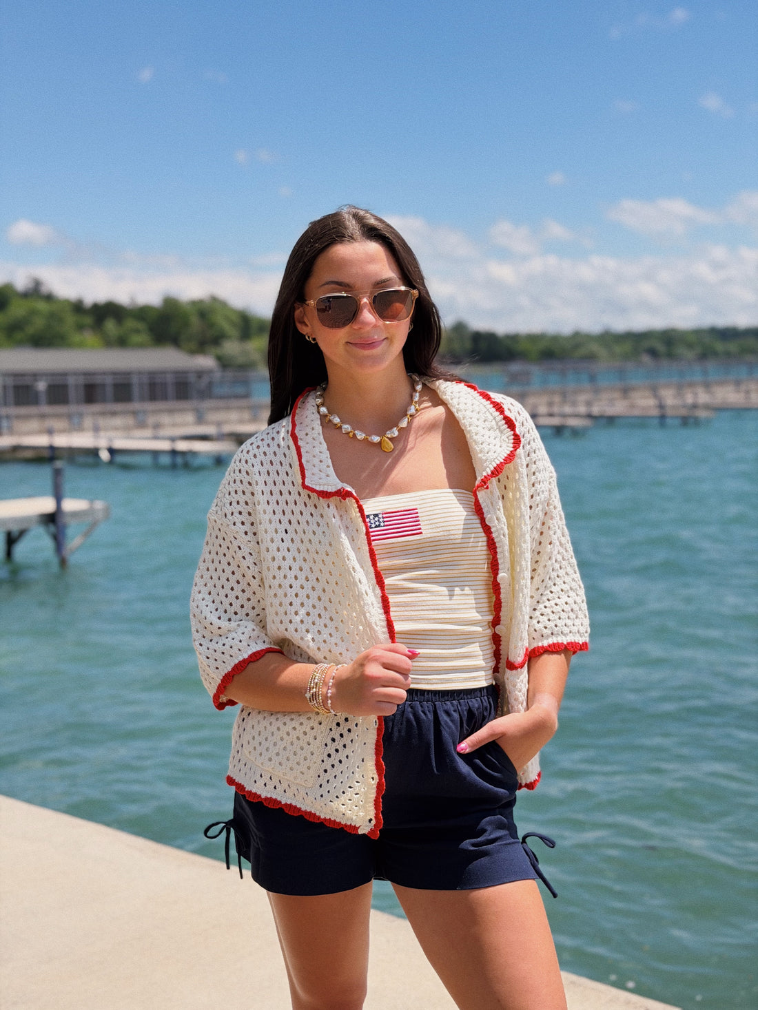 Urban Vibe Crochet Sweater Top