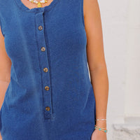 Fiona Jersey Denim Jumpsuit