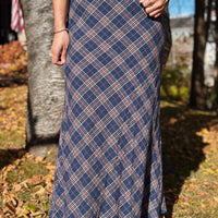Dylan Plaid Maxi Dress