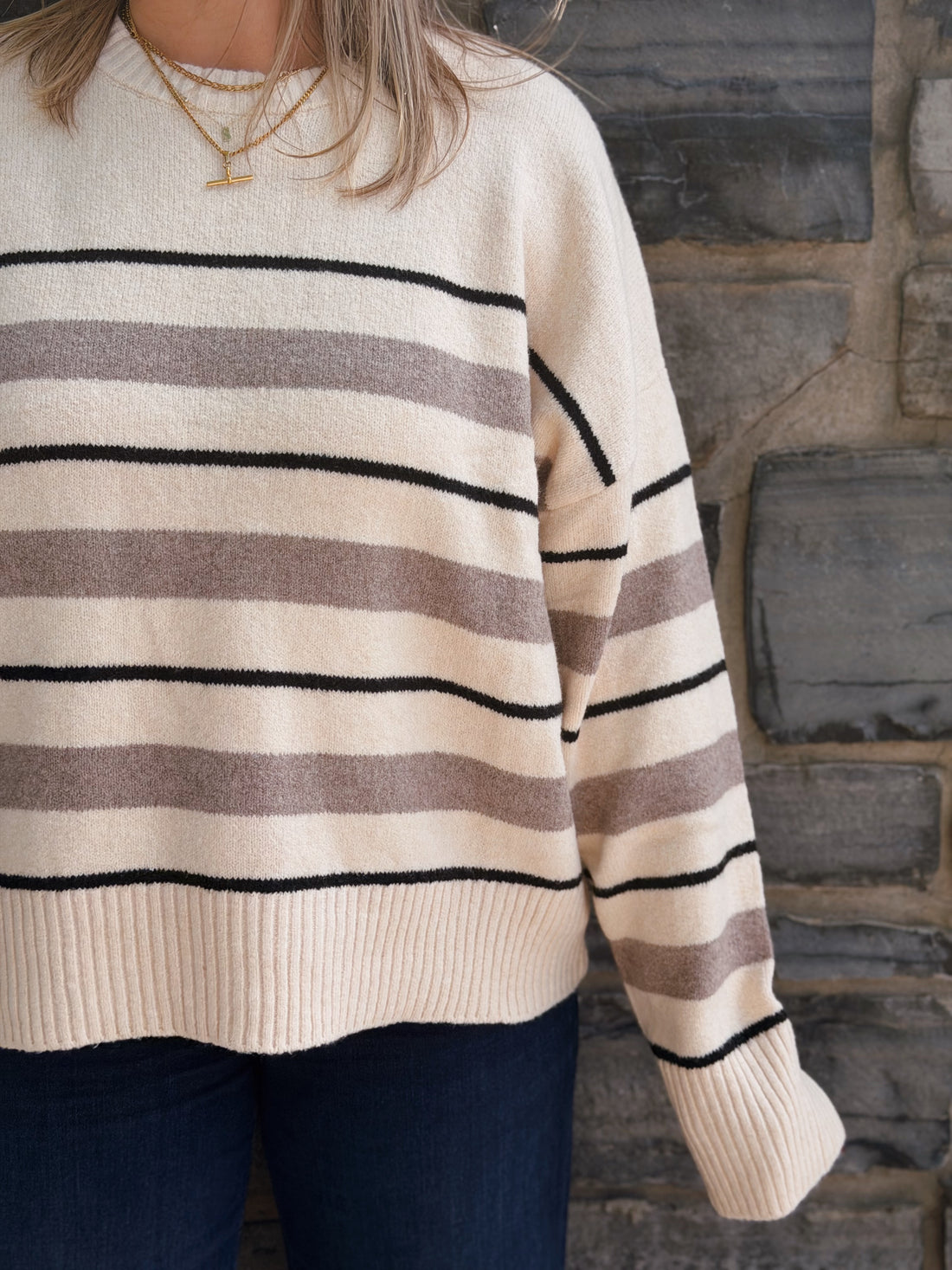 Cirrus Stripe Sweater