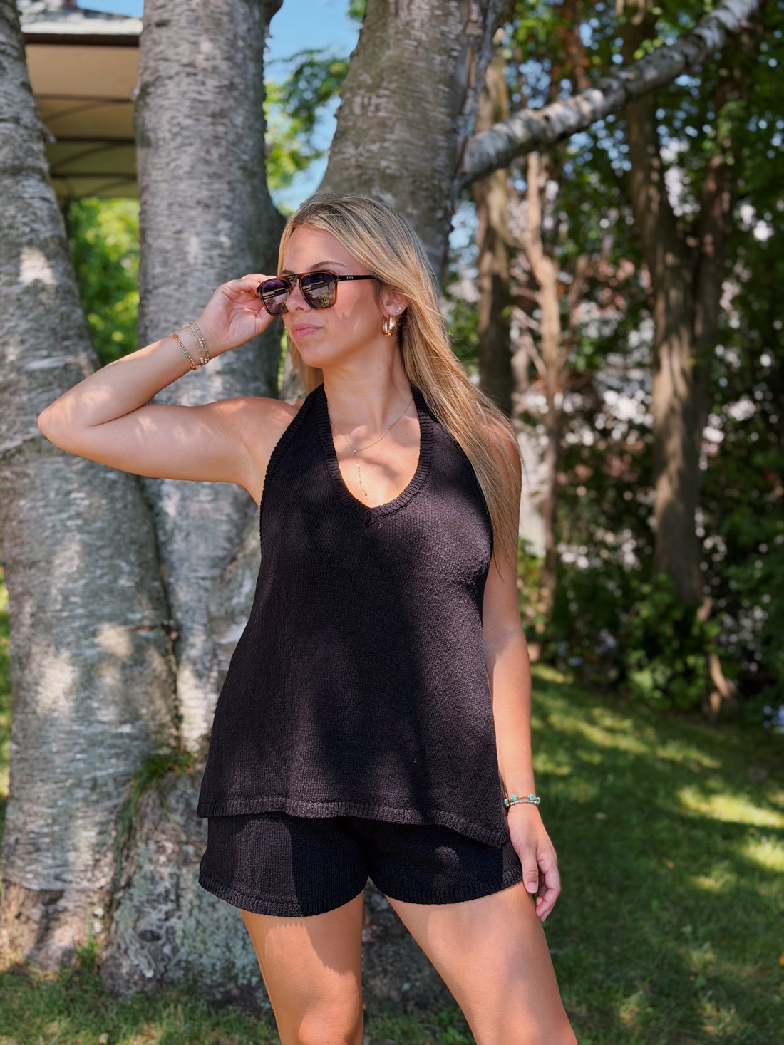 Lorene Tie Halter Top