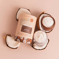 Coconut Vanilla Body Scrub + Body Butter Set