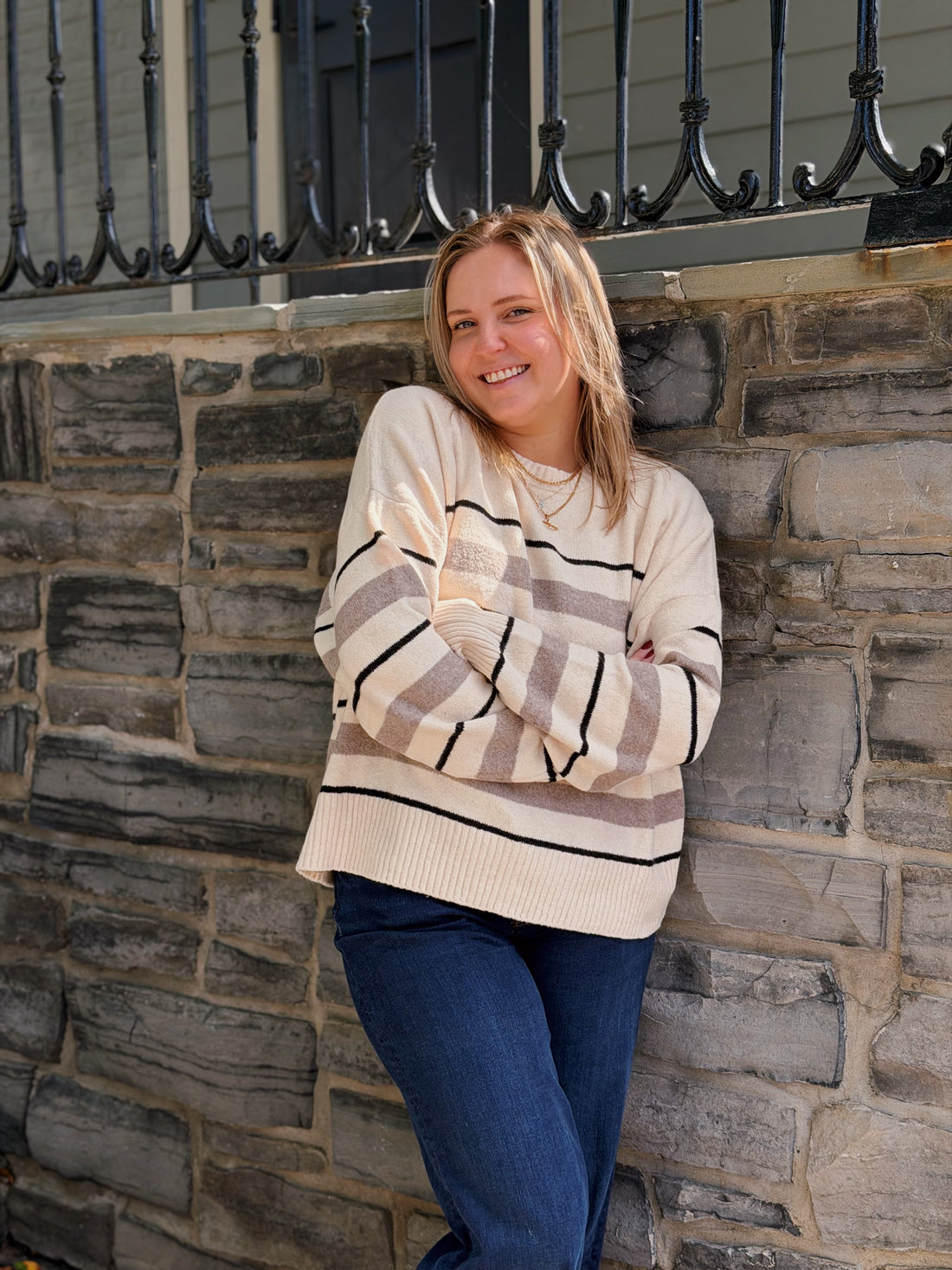Cirrus Stripe Sweater