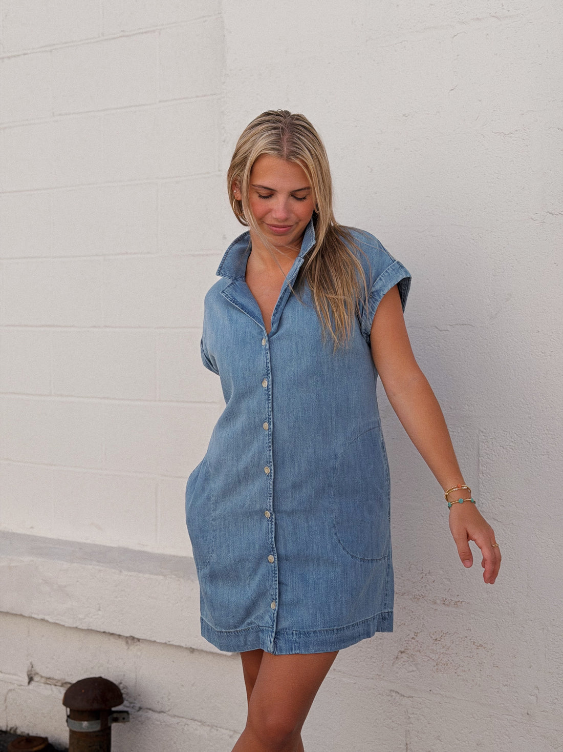 Napa Denim Mini Dress