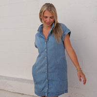 Napa Denim Mini Dress
