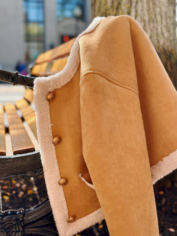 Ahead of Curve Shearling Jacket