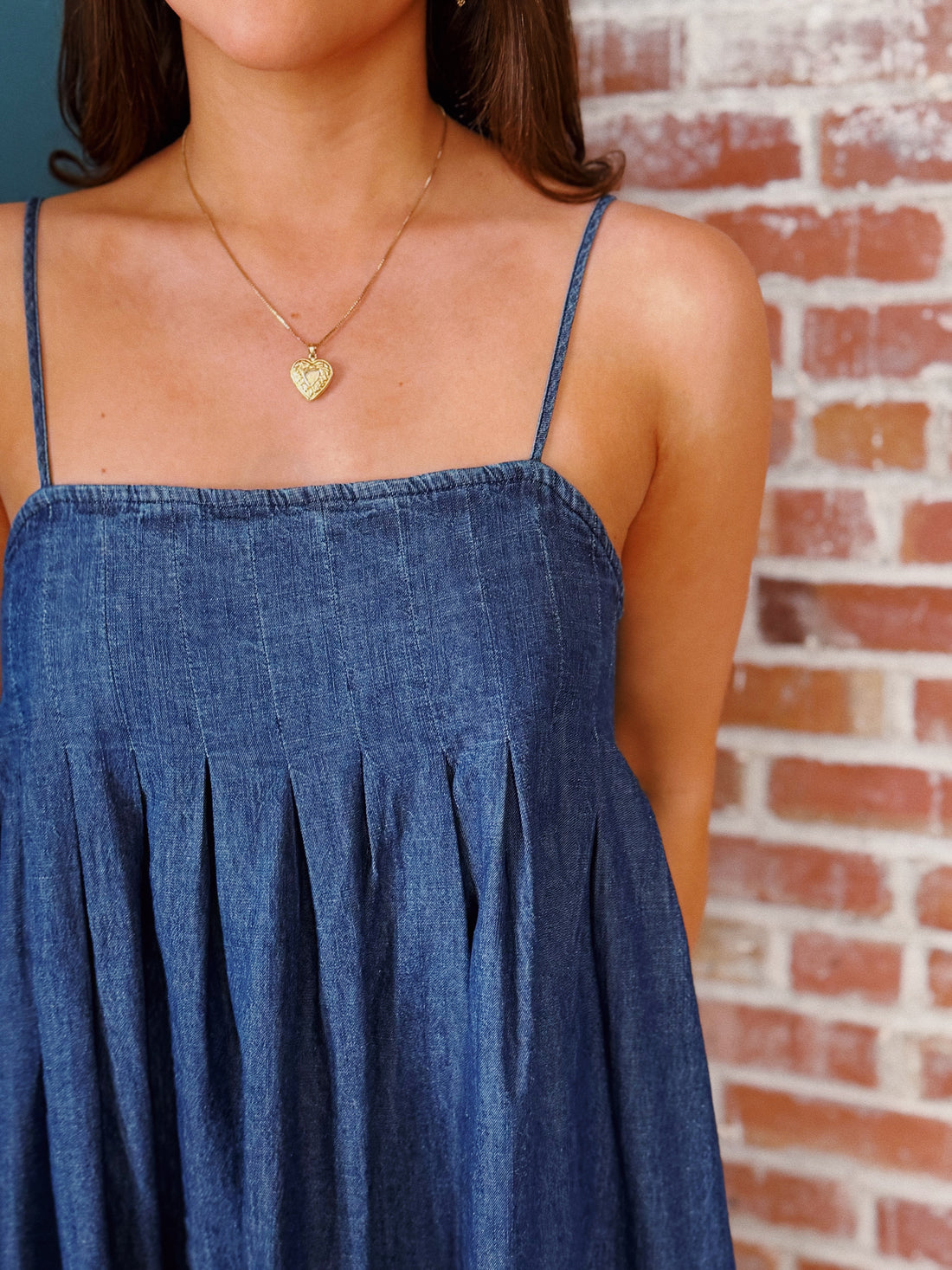 Jessica Denim Babydoll Dress