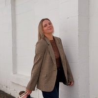 Evan Houndstooth Blazer