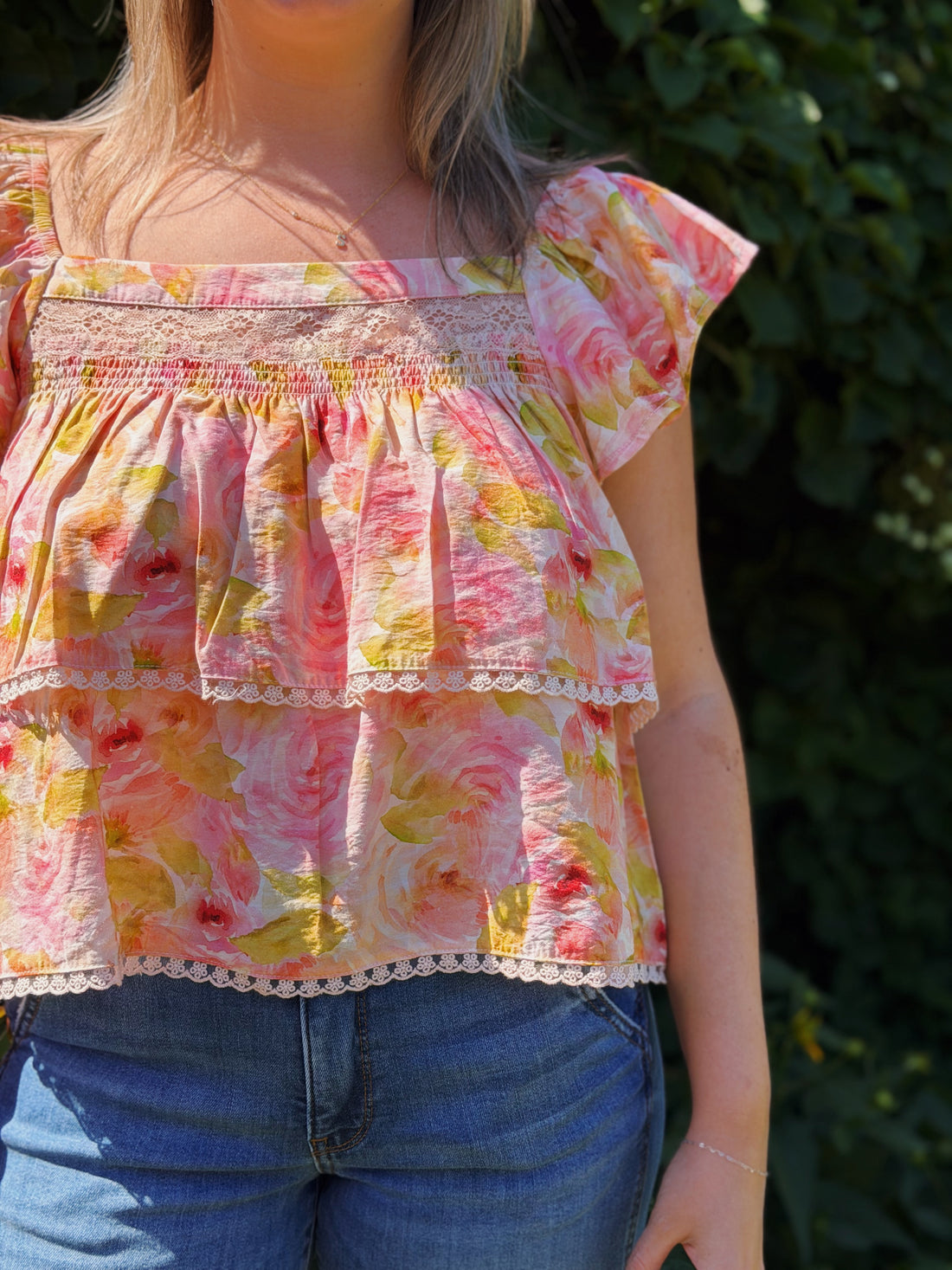 Cottage Rose Top