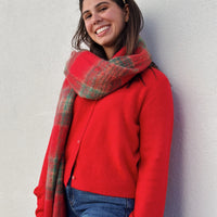 Medina Cardigan: Festive Red
