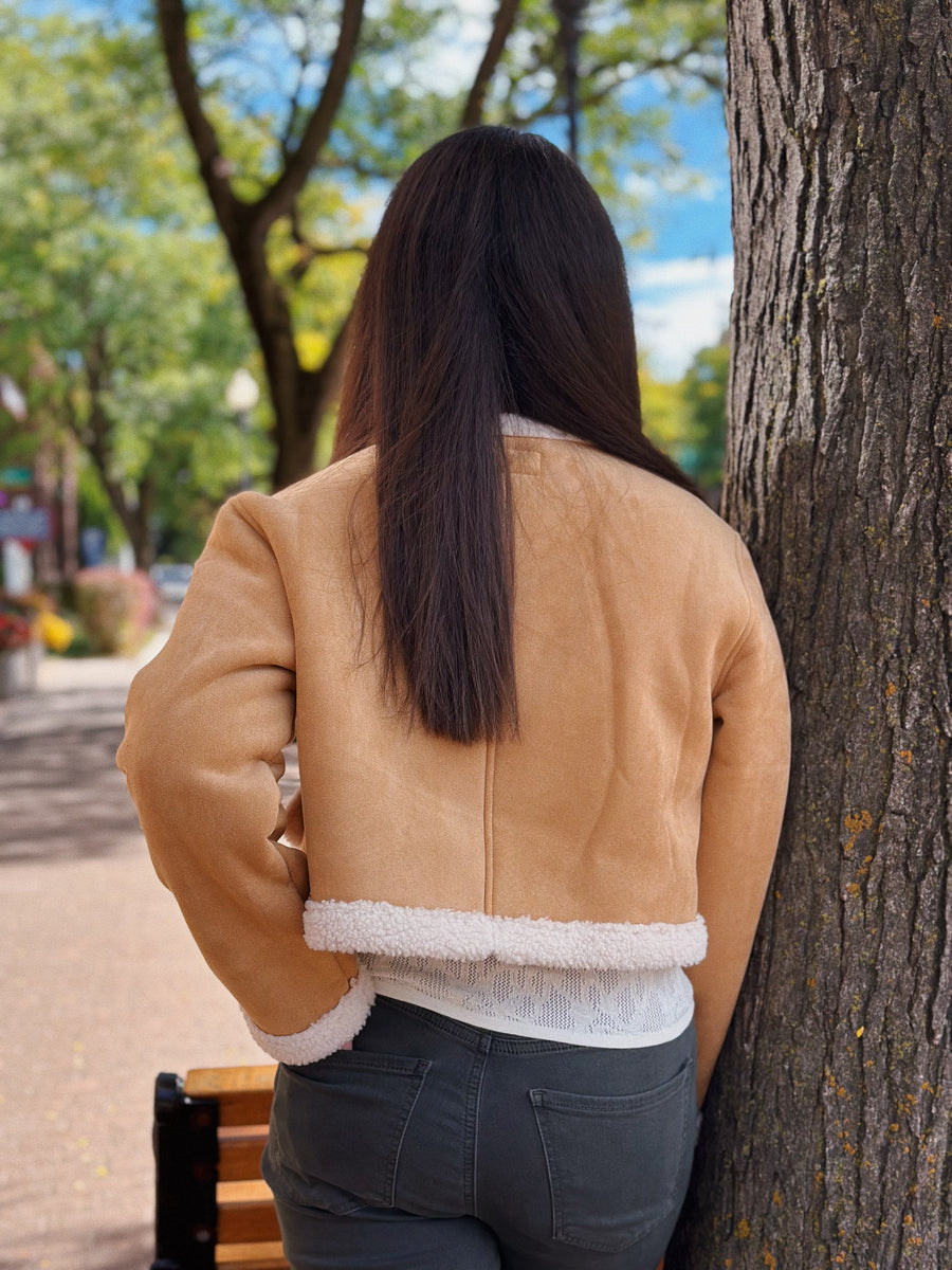Ahead of Curve Shearling Jacket
