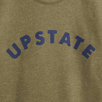 Upstate Arch Crewneck: Heathered Military Green