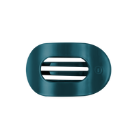 Teal With It Medium Flat Round Hair Clip