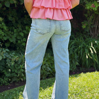 Selena Baggy Low Rise Straight: Enthusiastic