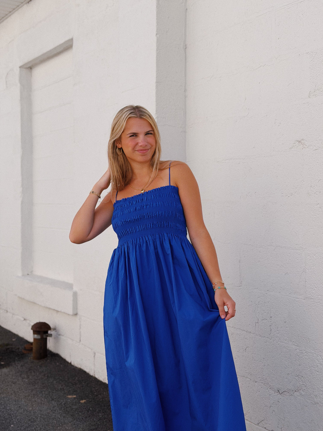 Cornelia Poplin Midi Dress