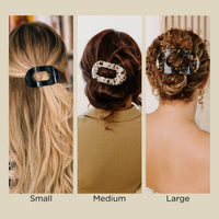 Round Flat Hair Clip | Medium | Almond Beige
