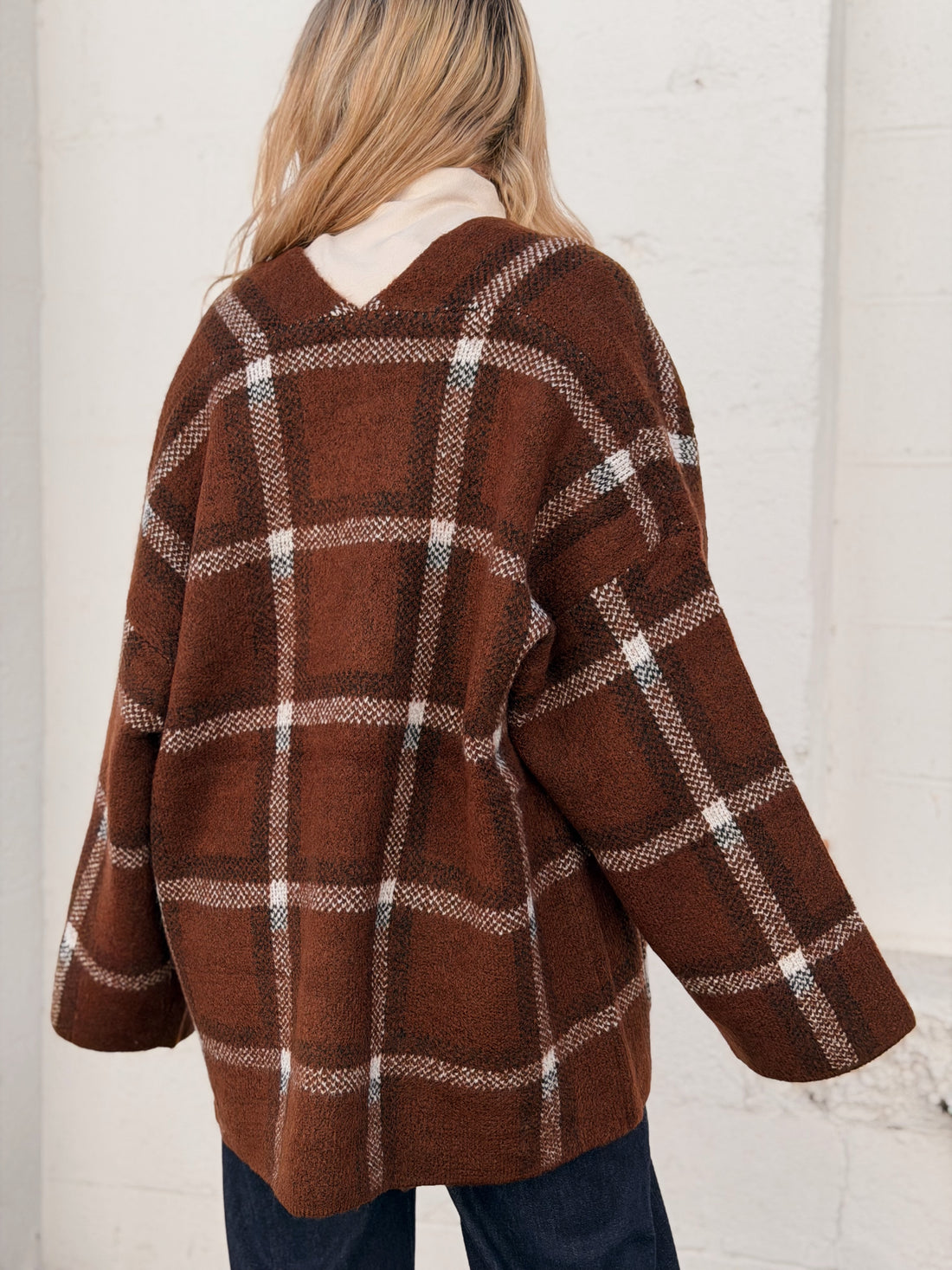 Delavan Plaid Cardigan
