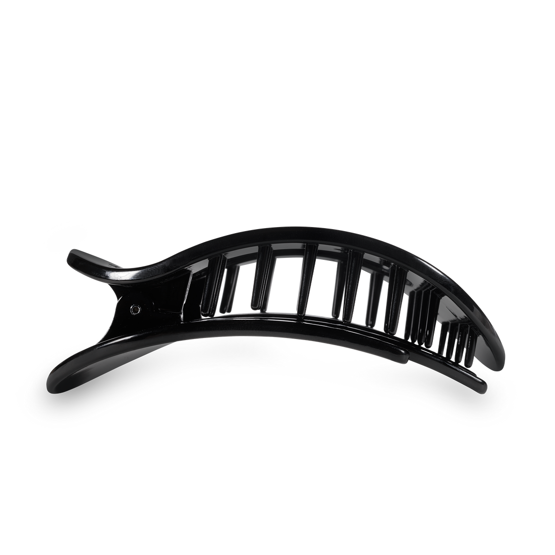 Round Flat Hair Clip | Large | Jet Black