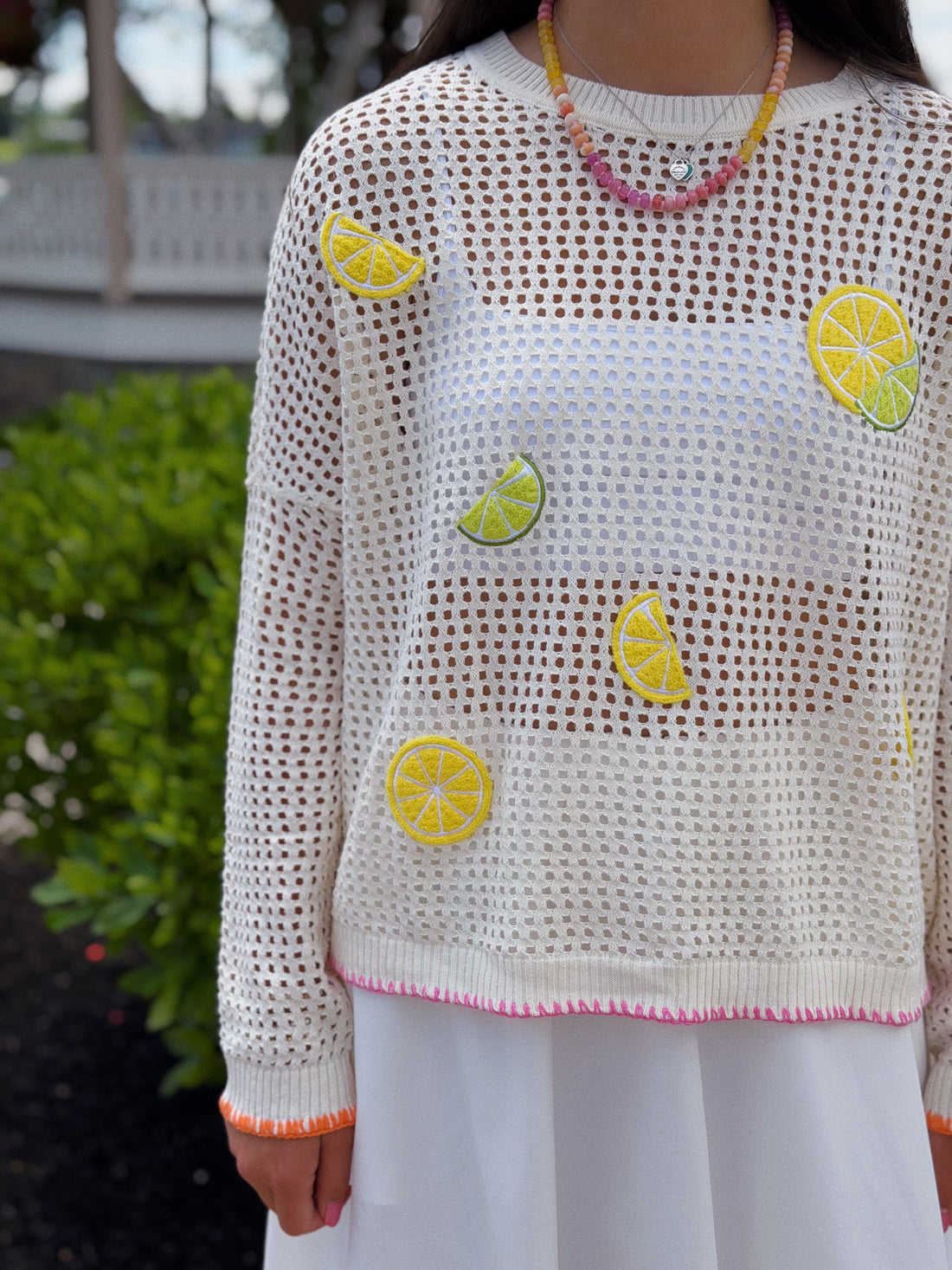Citrus Mesh Sweater