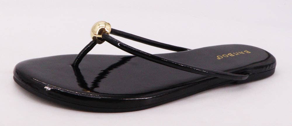 Patent Thong Sandal