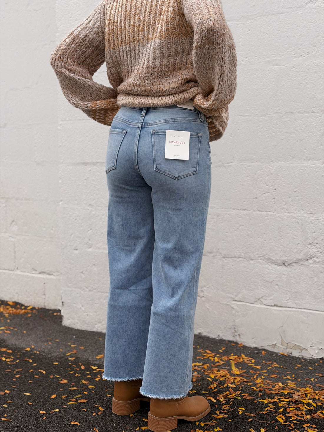 Casey High Rise Ankle Wide Jeans