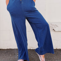 Fiona Jersey Denim Jumpsuit