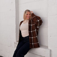 Delavan Plaid Cardigan
