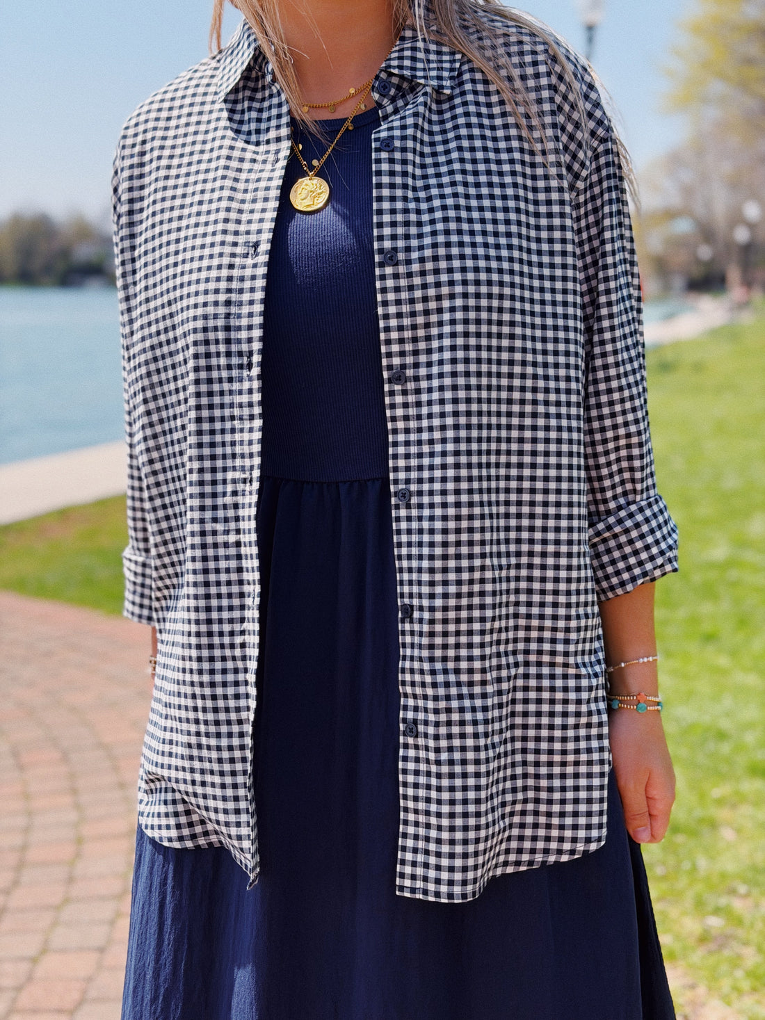 Seaport Gingham Button Up