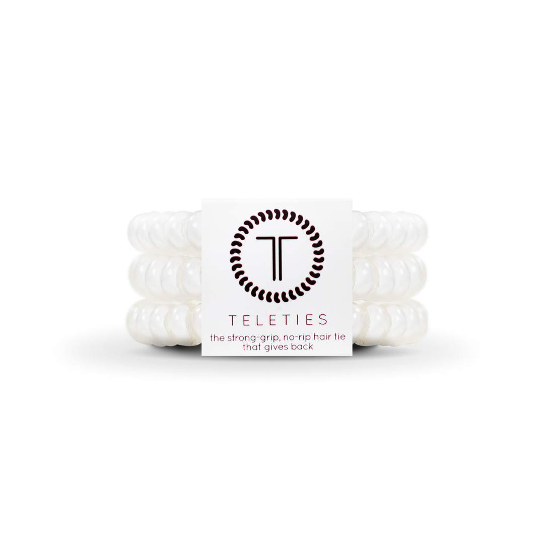 Spiral Hair Coils | Small | Coconut White Hair Ties