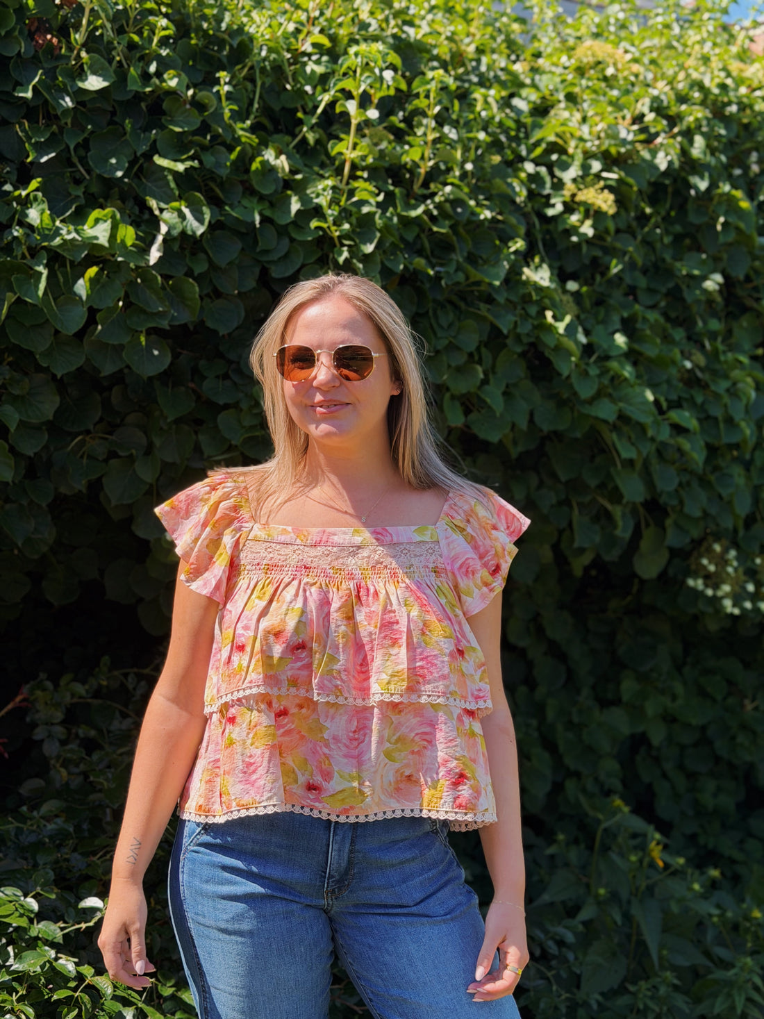 Cottage Rose Top