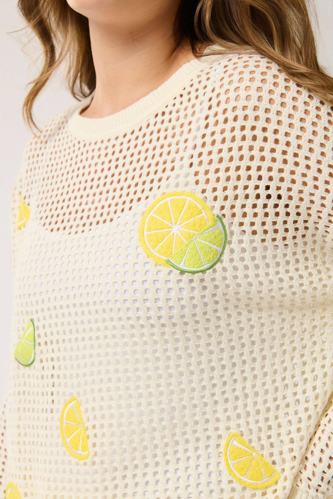 Citrus Mesh Sweater
