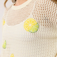 Citrus Mesh Sweater