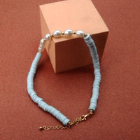 HEISHI DISC BEAD PEARL NECKLACE