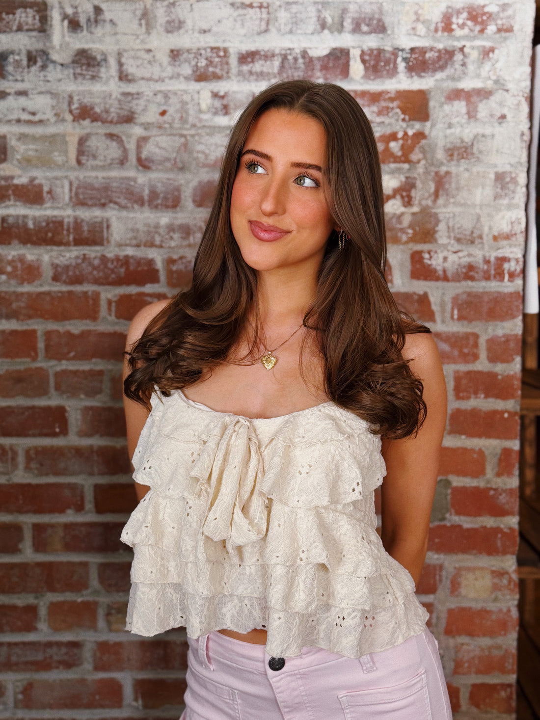 Lauren Ruffled Tank