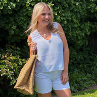 Hailey High Rise Short: Optic White