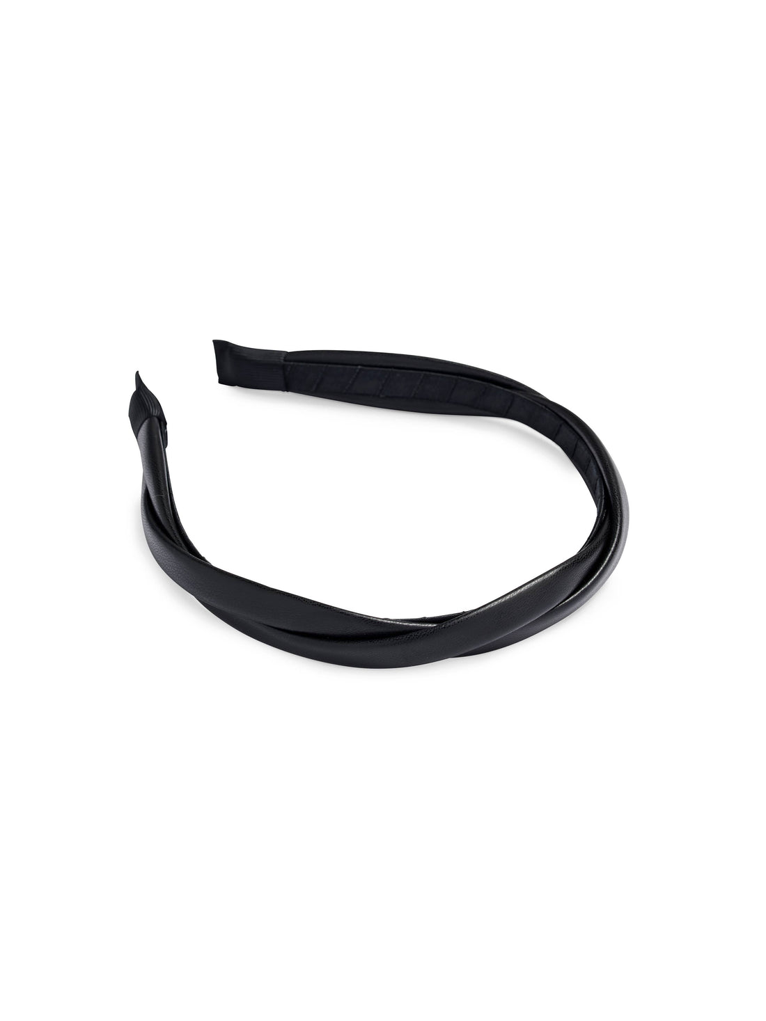 FAUX LEATHER TWIST HEADBAND