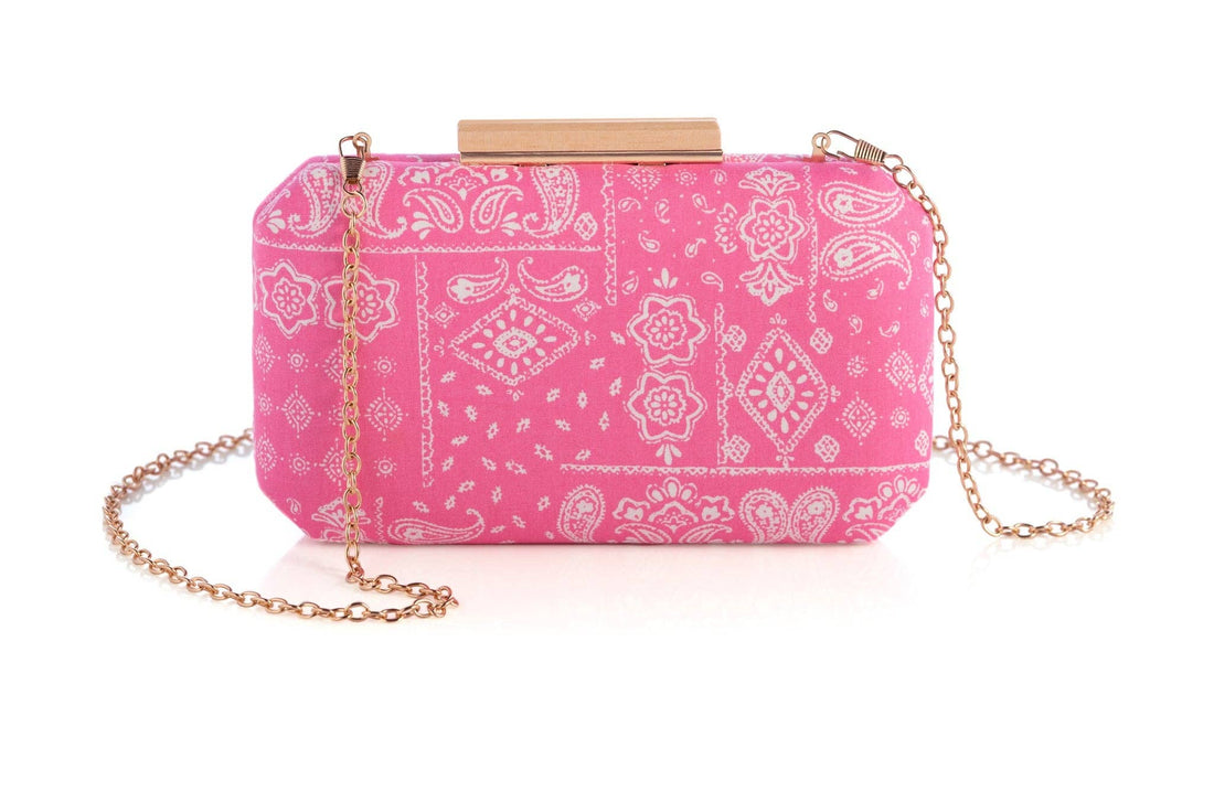 PIPPA PINK MINAUDIERE CLUTCH