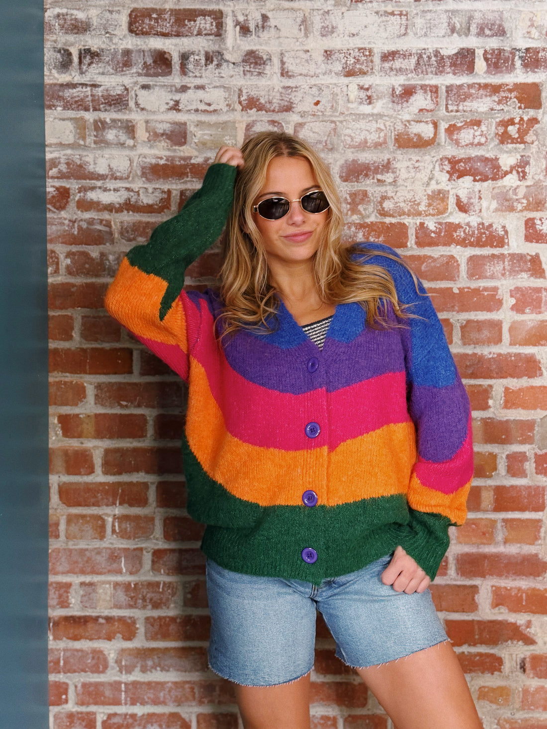 Danielle Colorblock Cardigan