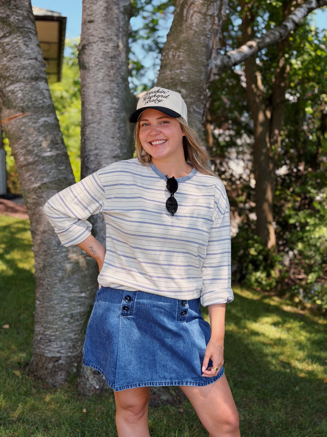 Sailor Denim Skirt
