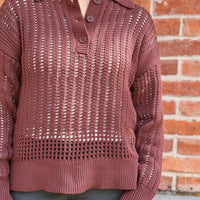 Looking Glass Crochet Polo