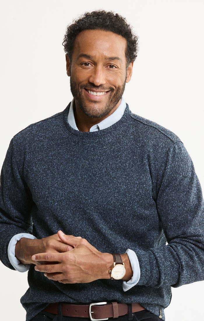 Stretch Sweater Fleece Crewneck