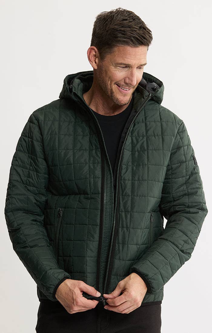 Light Quilted Hooded Puffer Jacket