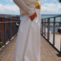 Bubble Hem Maxi Skirt