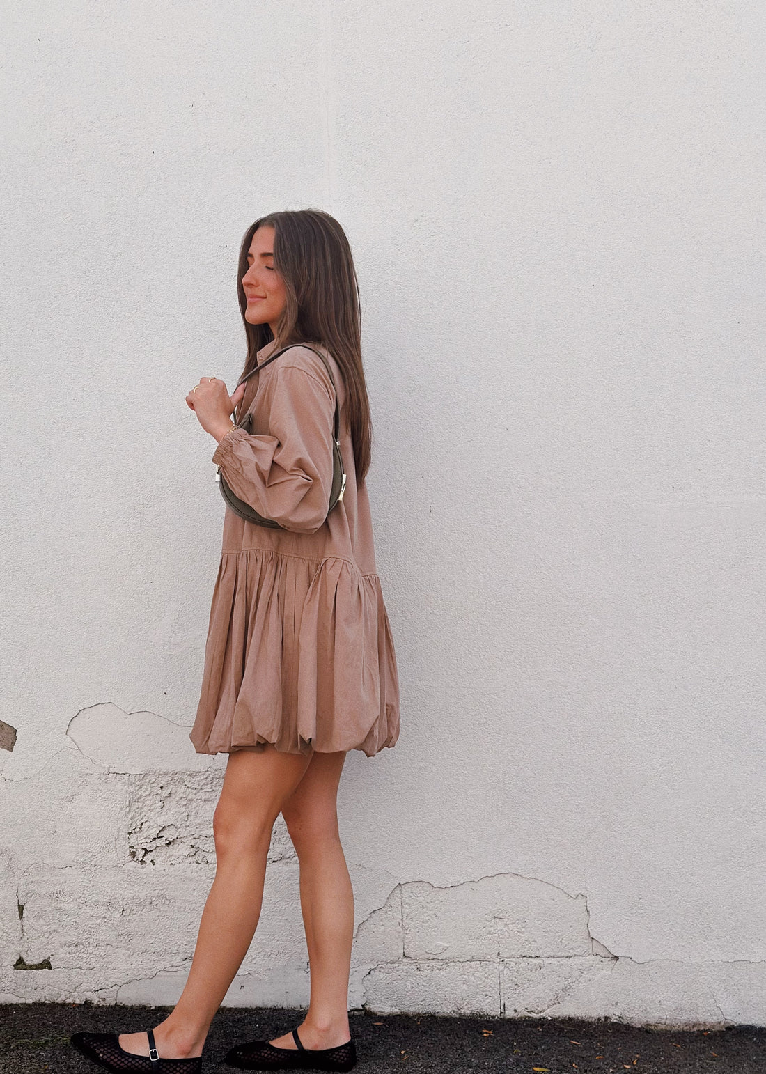 Bubble Hem Shirt Dress – Emma + James