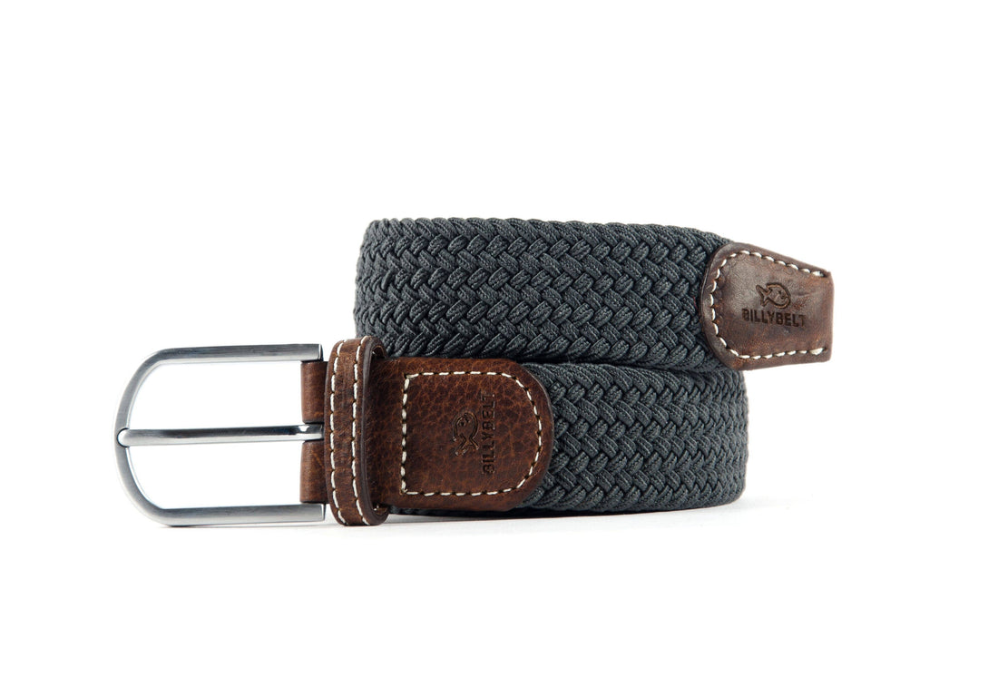 Elastic Braided Belt Flannel Grey