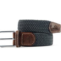 Elastic Braided Belt Flannel Grey