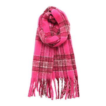 Soft Chunky Plaid Scarf