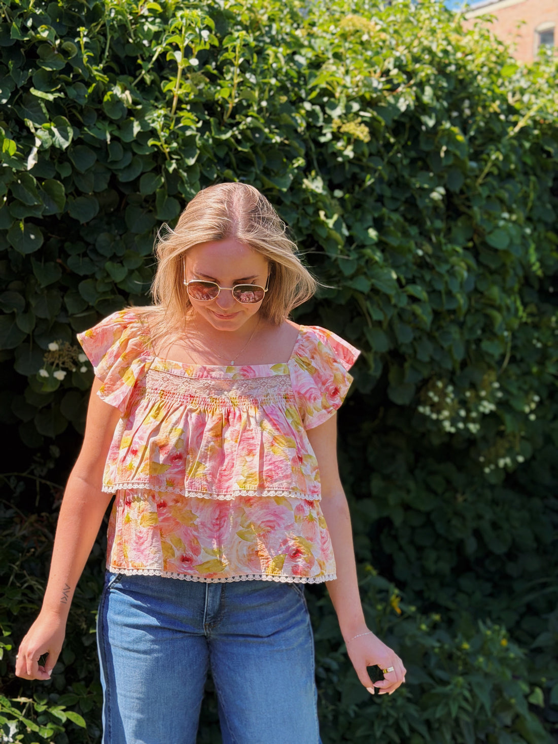 Cottage Rose Top